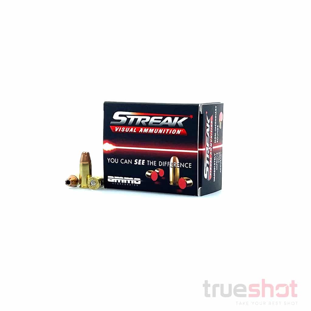 Ammo Inc Streak Red 9mm 124 Grain JHP