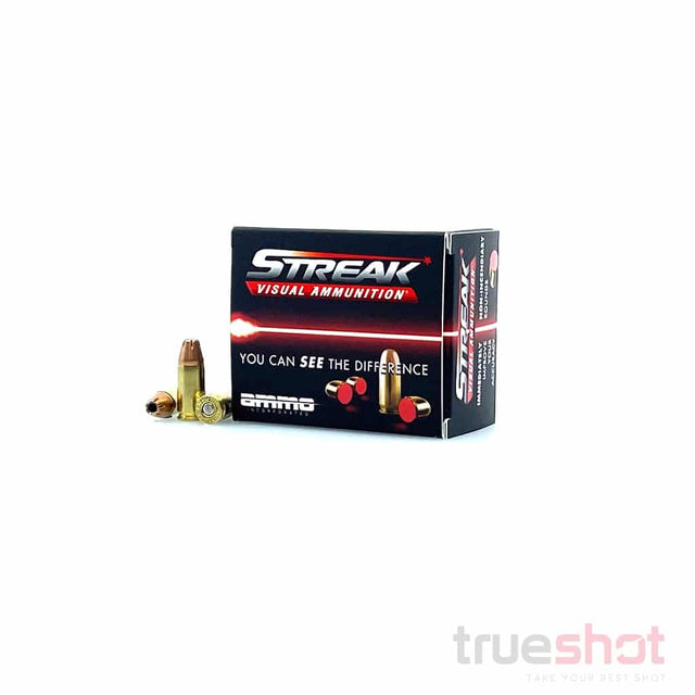 Ammo Inc Streak Red 9mm 124 Grain JHP