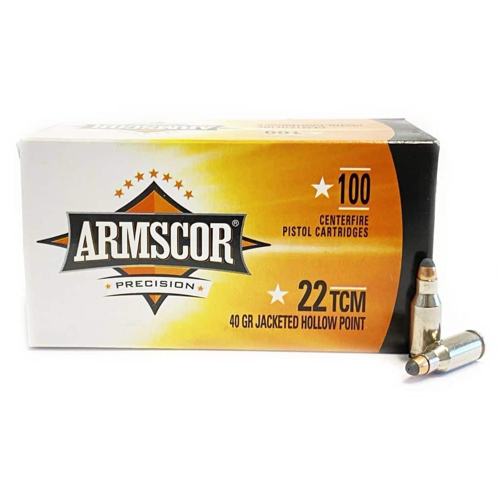 Armscor - Bulk Pack - 22 TCM - 40 Grain - JHP