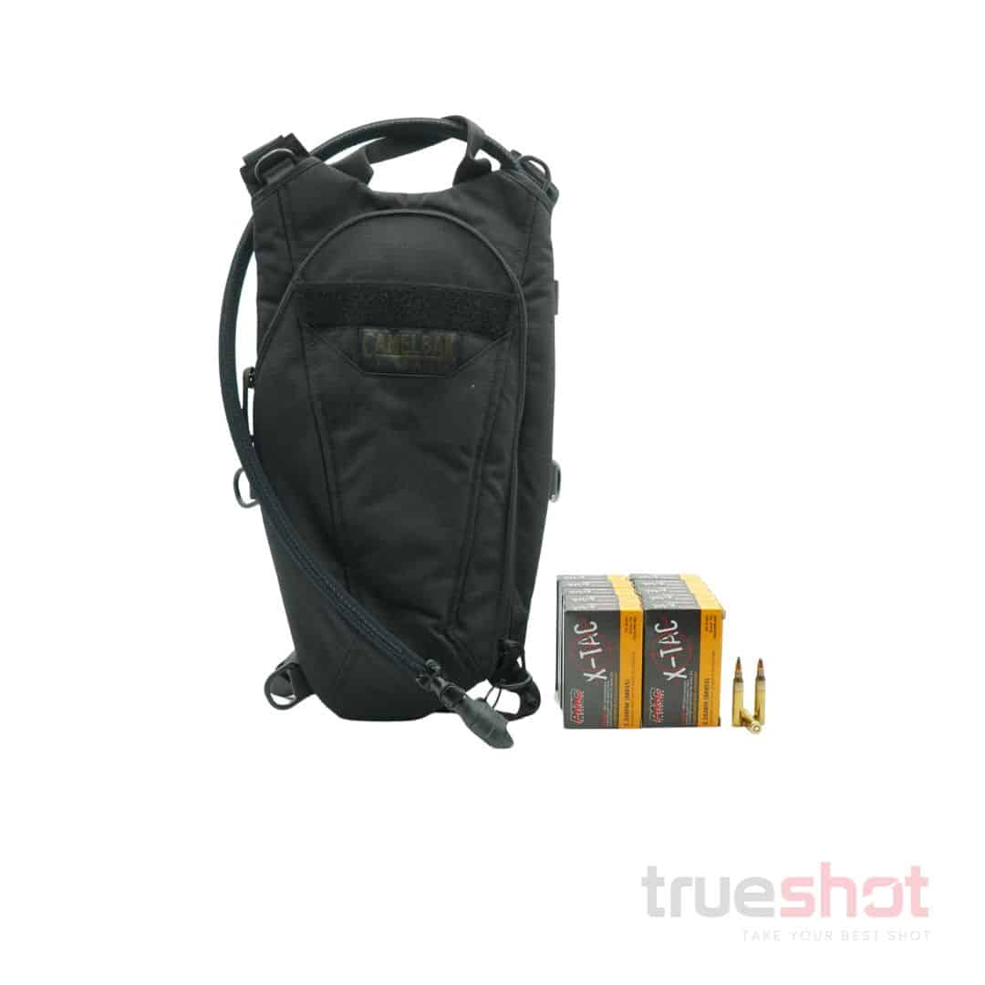 BUNDLE DEAL: Black CamelBak ThermoBak Minimalist Backpack with Reservoir and 200 Rounds of Ammo