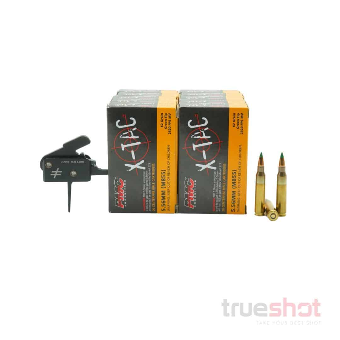 BUNDLE DEAL: Blackout Defense Zero 3 lb single Stage Flat AR-15 Trigger and 200 Rounds of Ammo