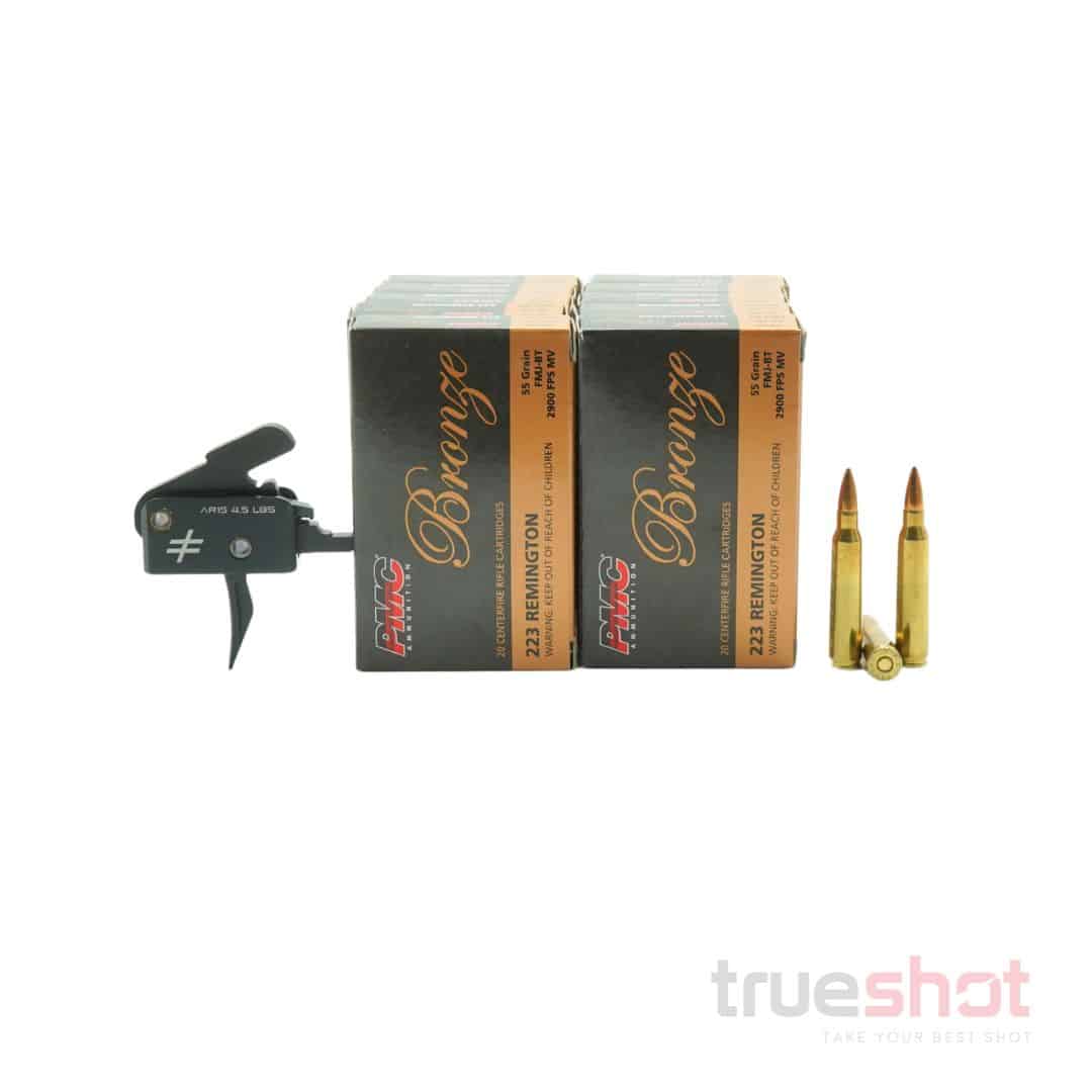 BUNDLE DEAL: Blackout Defense Zero 4.5 lb Single Stage Hybrid Curve AR-15 Trigger and 200 Rounds of Ammo