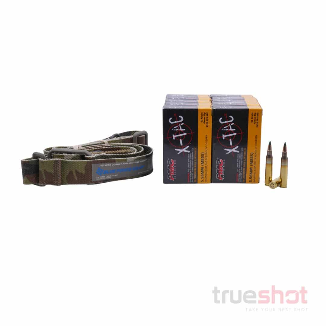 BUNDLE DEAL: Multicam Blue Force Gear Vickers QD Rifle Sling and 200 Rounds of Ammo