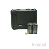 BUNDLE DEAL: Black Borucase Pistol Case and 500 Rounds of Ammo