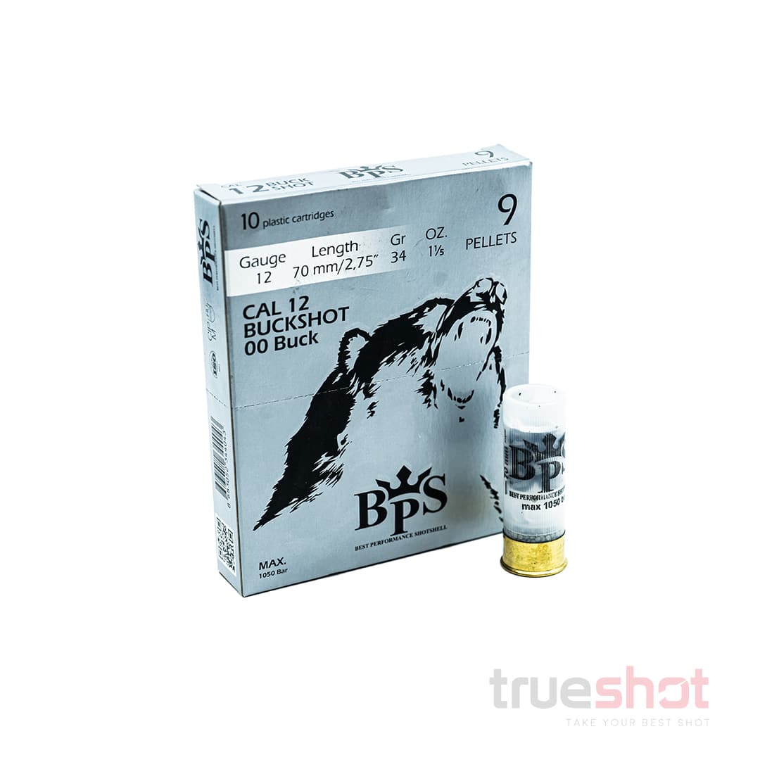 BPS Ammunition - 12 Gauge - #00 Buck Shot - 2.75" - 11/5 oz. -