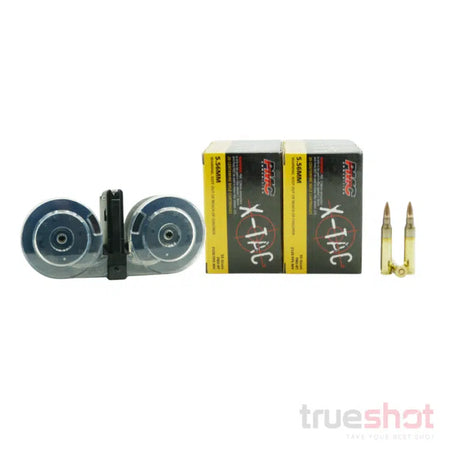 BUNDLE DEAL: 100 Round KCI AR-15 Drum Magazine and 200 Rounds of Ammo