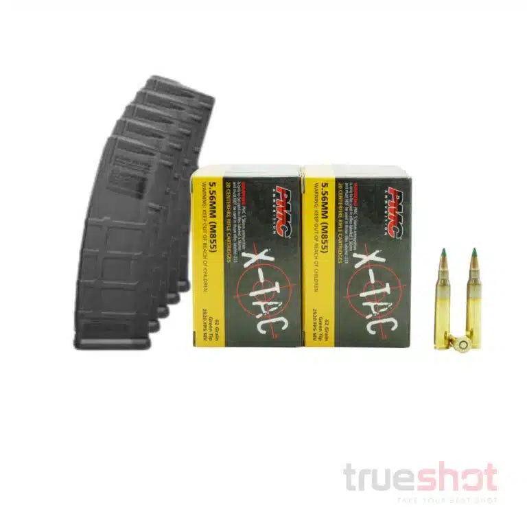 BUNDLE DEAL: 5 Black 30 Round Magpul PMAG 300 Blackout AR-15 Magazine and 200 Rounds of Ammo