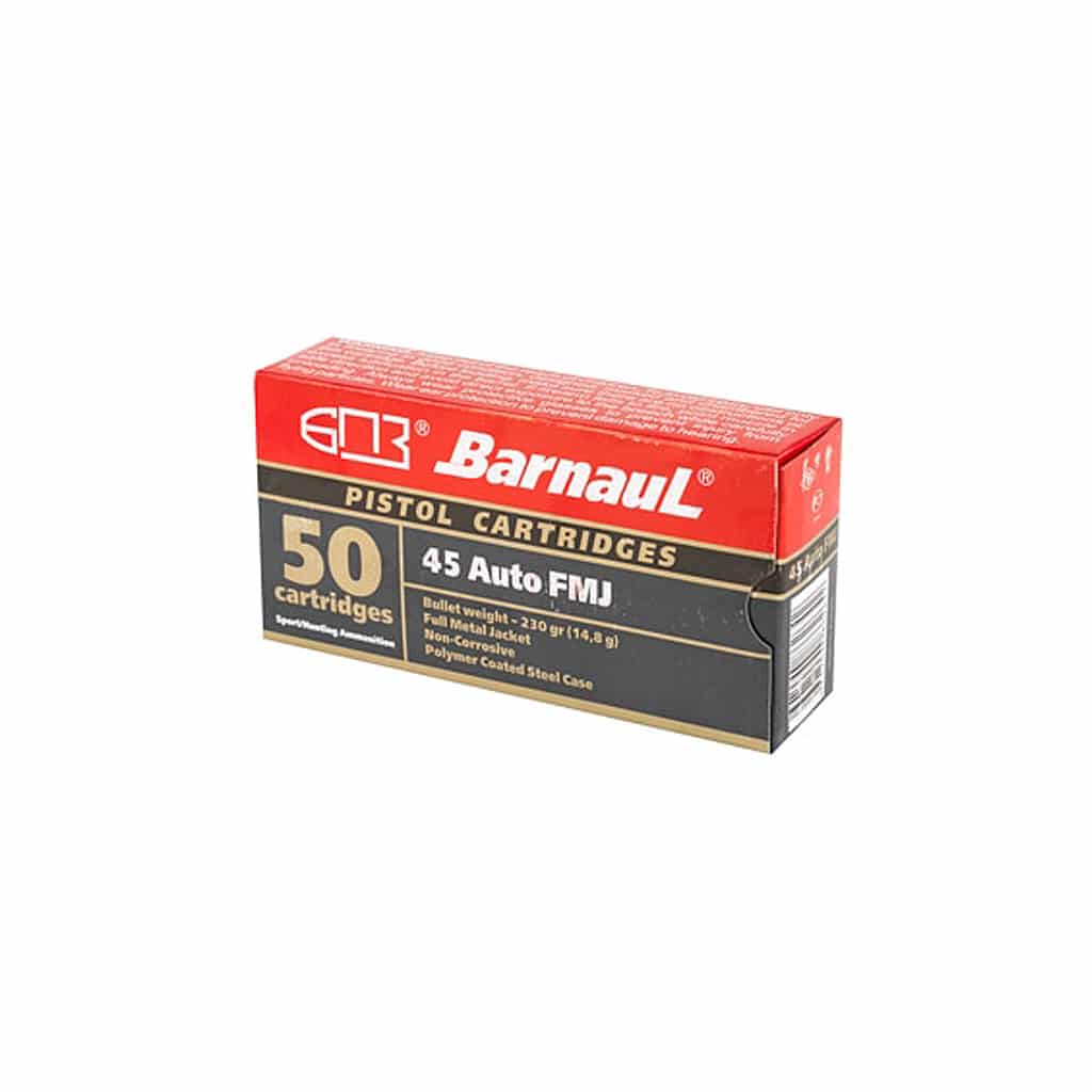 Barnaul Ammunition - 45 ACP - 230 Grain - FMJ