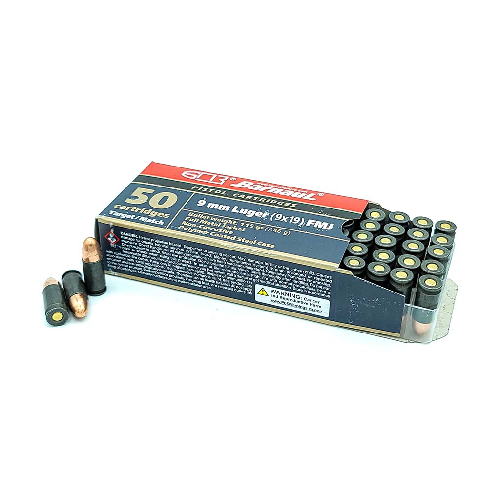 Barnaul Ammunition - 9mm - 115 Grain - FMJ