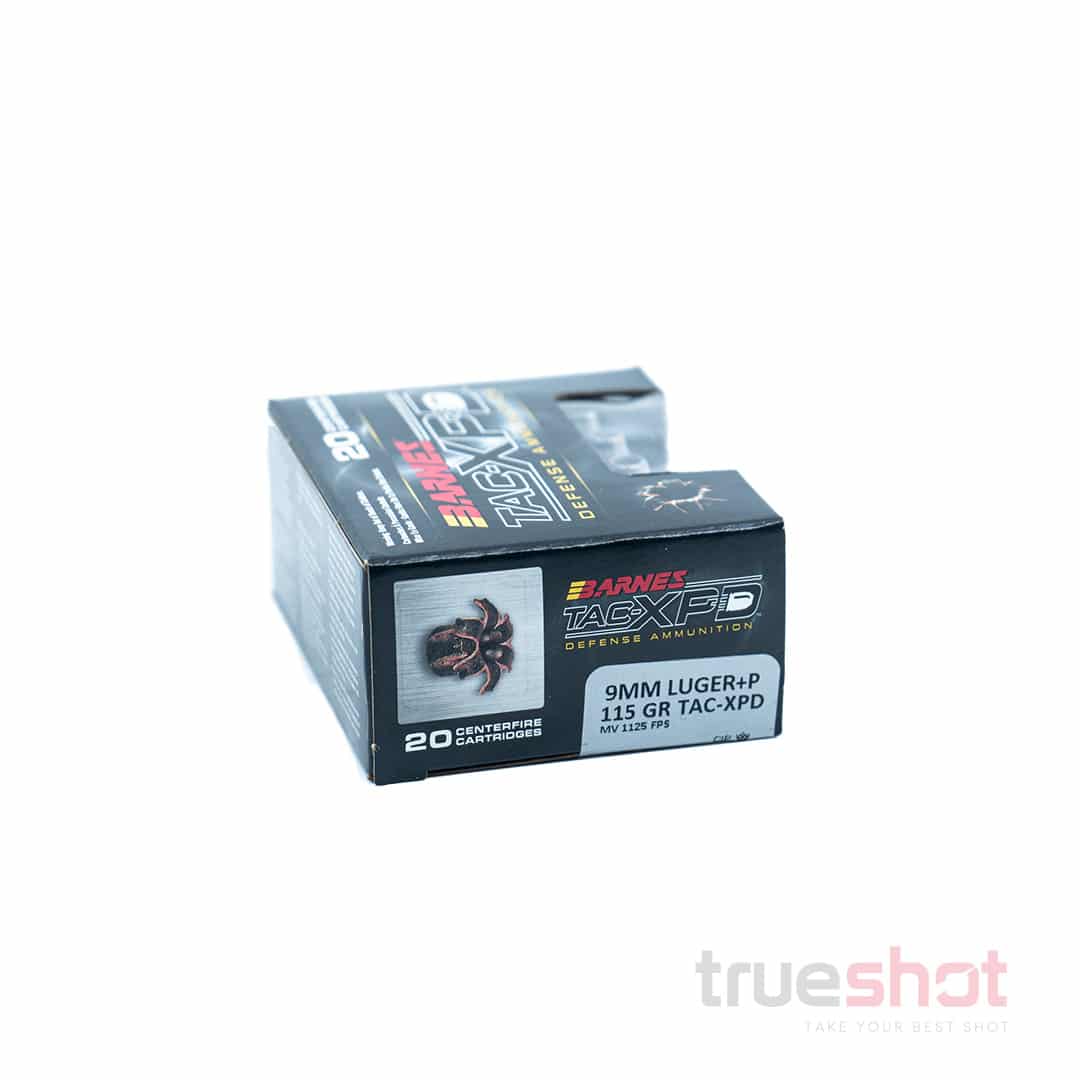 Barnes – 9mm +P – 115 Grain – TAC-XP – JHP – 20 Rounds