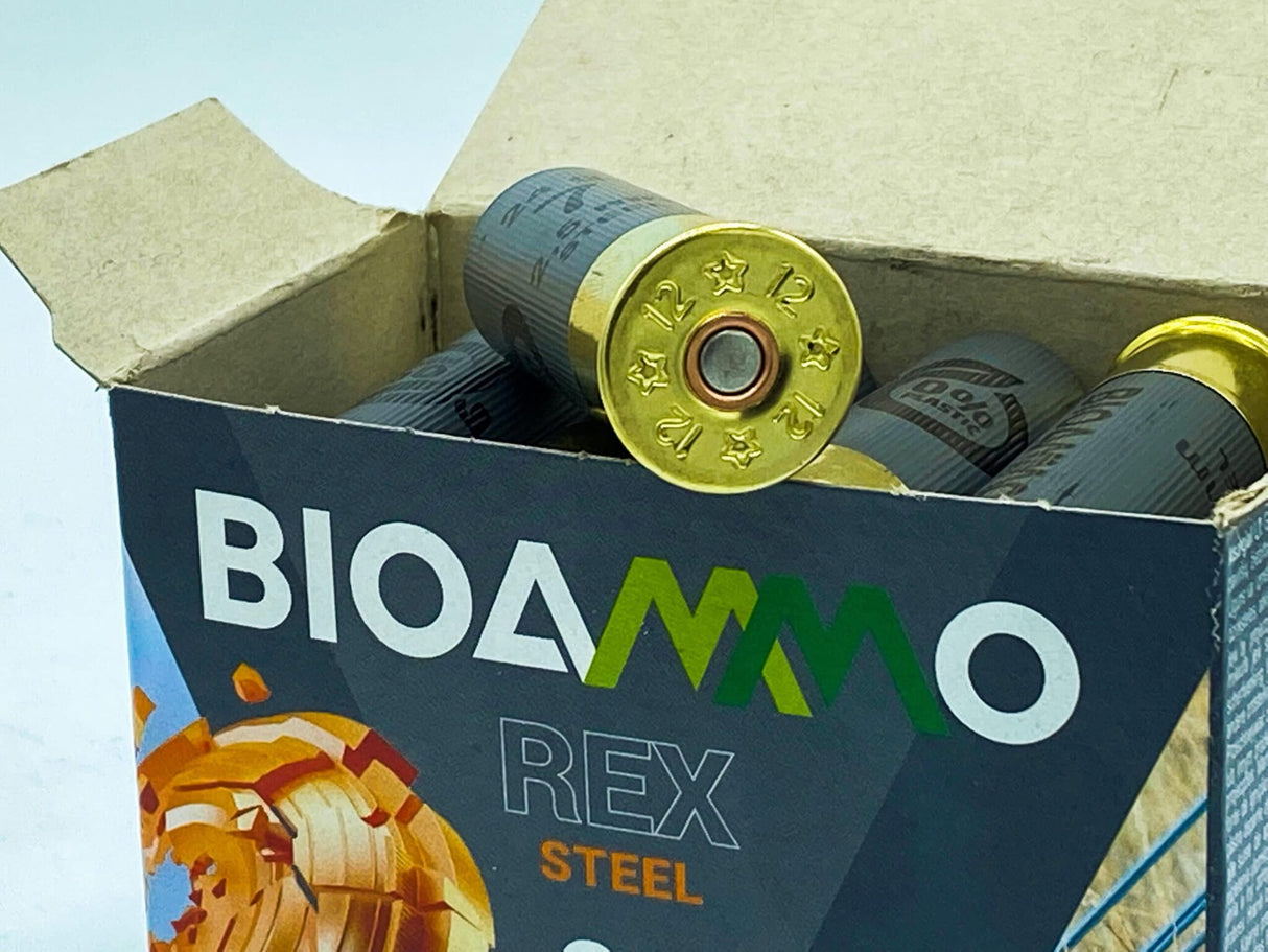 Bio Ammo - Rex Steel - 12 Gauge - #7 Shot - 2.75" - 7/8 oz. - 1345 FPS