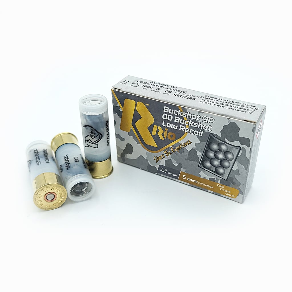 Rio Ammunition - Royal Buck Low Recoil - 12 Gauge - #00 Buck Shot - 2.75" - 9 oz. - 1200 FPS
