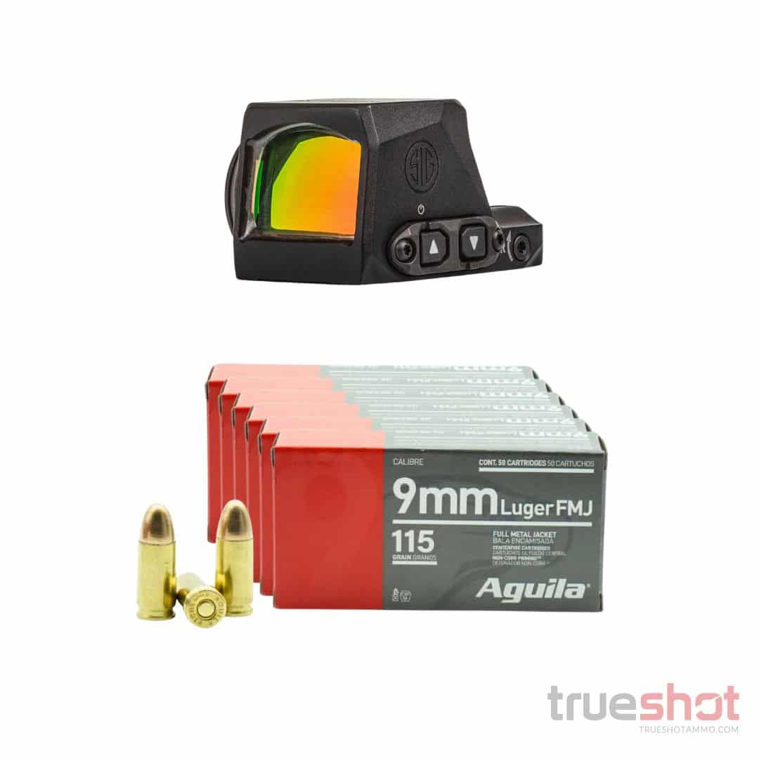 Bundle Deal: Sig Sauer - Romeo-X Minature Reflex Sight and 300 Rounds of Ammo