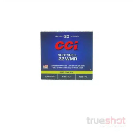CCI - Pest Control - 22 WMR - #12 Shot - 1/8 oz. - 1000 FPS