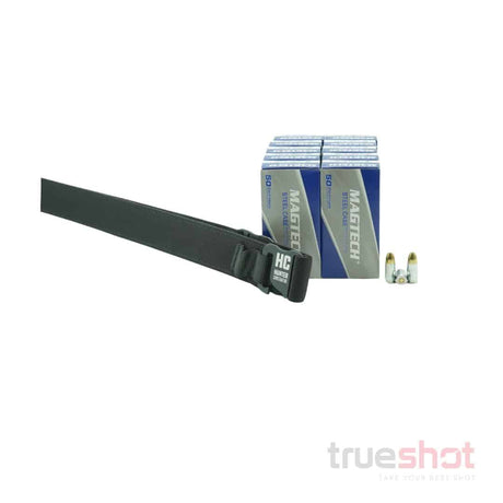 BUNDLE DEAL: Black Size Regular Constantine Concealed Carry Belt And 500 Rounds of Ammo