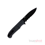 CRKT - Ignitor Serrated - Black - G-10 - 8Cr13MoV - 3.48"