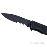 CRKT - Ignitor Serrated - Black - G-10 - 8Cr13MoV - 3.48"