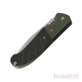 CRKT - Ignitor Serrated - Black/Green - G-10 - Stainless Steel - 3.38"