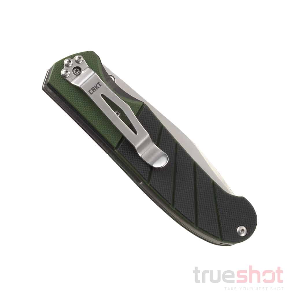 CRKT - Ignitor Serrated - Black/Green - G-10 - Stainless Steel - 3.38"