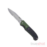 CRKT Ignitor Black Green Serrated