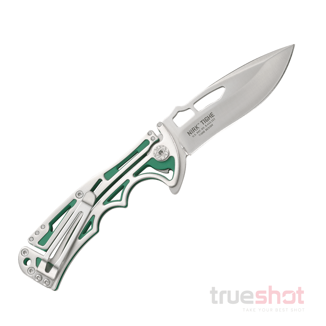 CRKT - Nirk Tighe 2 - Green/Gray - Stainless Steel - Stainless Steel - 3.17"