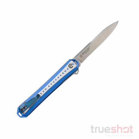 CRKT - Stickler - Blue/Gray - Aluminum - Sandvik 12C27 - 3.40"