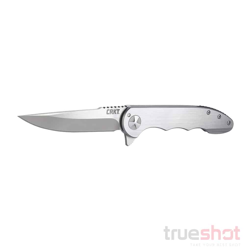 CRKT - Up & At 'Em - Gray - Stainless Steel - 8Cr13MoV - 3.62"