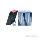 BUNDLE DEAL: 5 Blued 15 Round CZ P-10C Steel Magazines and 500 Rounds of Ammo