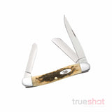 Case - Amber Bone-Peach Seed - Jig - Medium-Stockman - (6318 CS) 00039