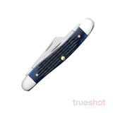 Case - Medium Stockman Knife - 3.625" - Rogers Corn Cob - Blue Bone Jig (6318 SS) 02801