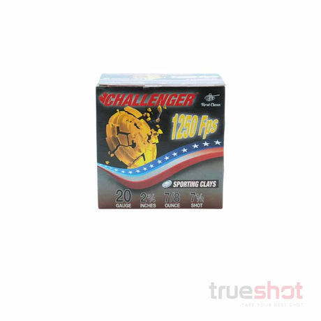 Challenger - First Class Sporting Clays - 20 Gauge - #7.5 Shot - 2.75" - 7/8 oz - 1250 FPS