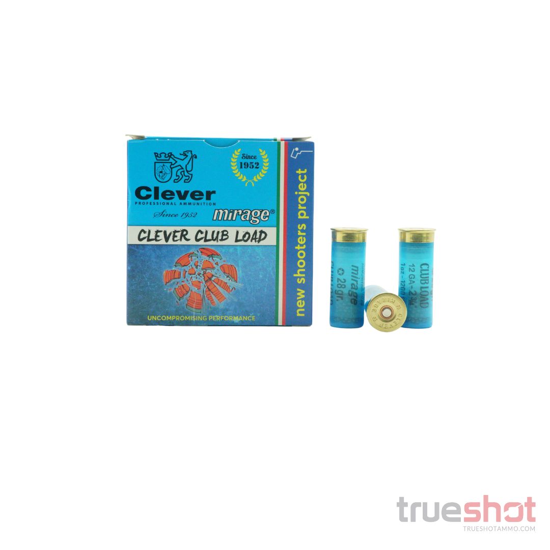 Clever - Club Load - 12 Gauge - #7.5 Shot - 2-3/4" - 1 oz. - 1200 FPS - 25 Rounds