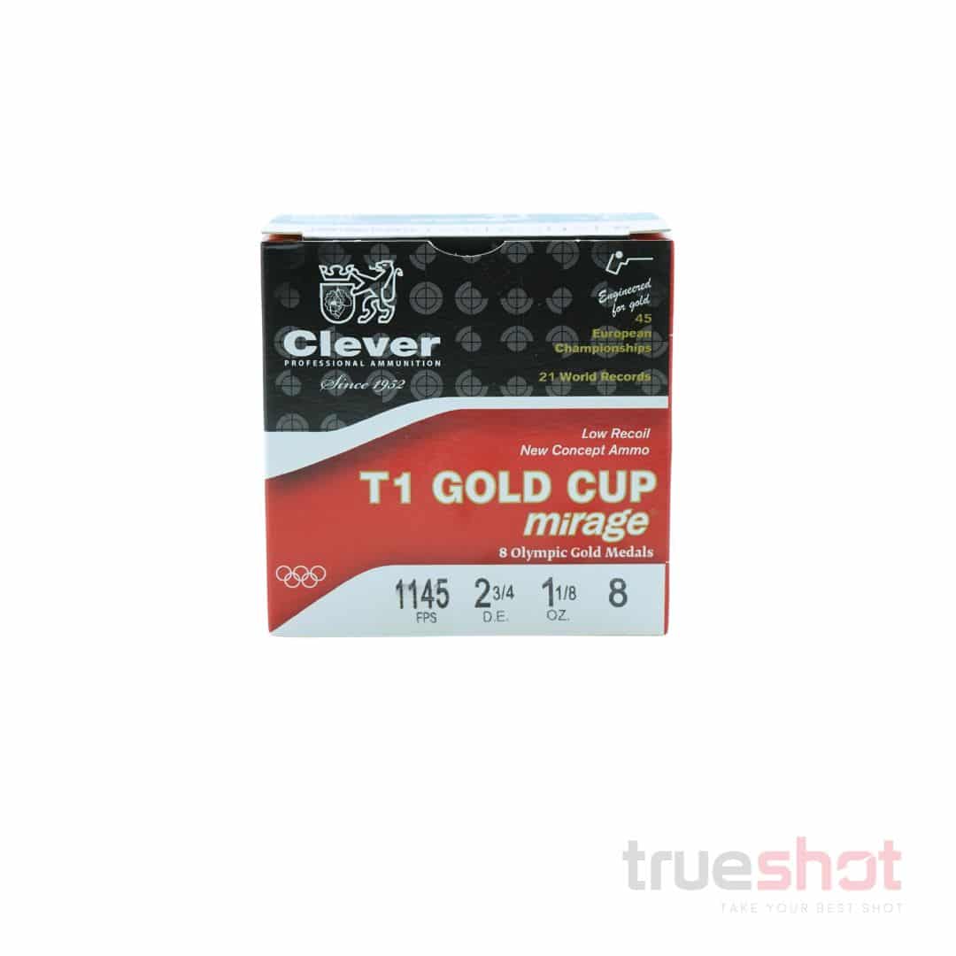 Clever - Mirage Super Target T1 Low Recoil - 12 Gauge - #8 Shot - 2.75" - 1-1/8 Oz. - 1250 FPS