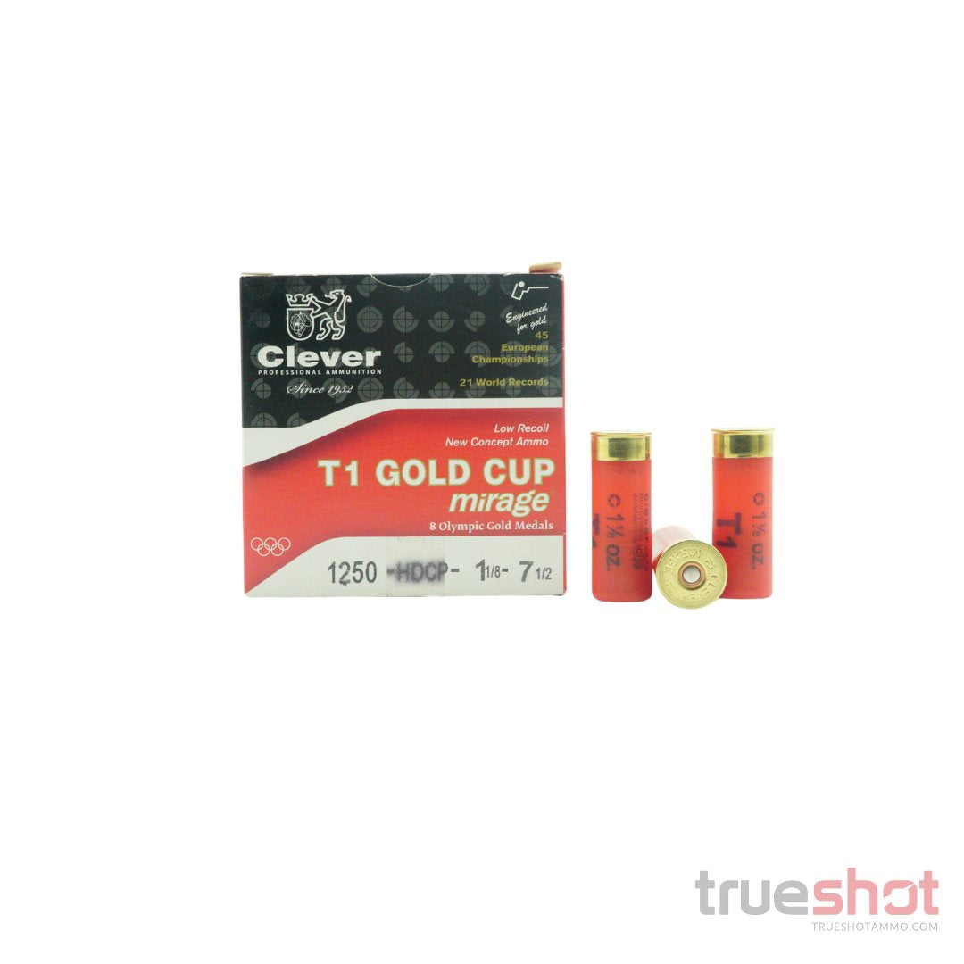 Clever - Mirage Super Target T1 Low Recoil - 12 Gauge - #7.5 Shot - 2.75" - 1-1/8 Oz. - 1145 FPS