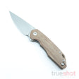 Giant Mouse ACE Corta, Natural Micarta, Satin, 3.1 Inch Blade Length