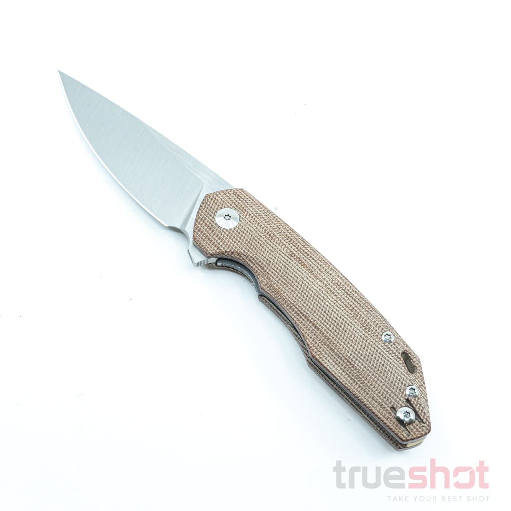 Giant Mouse ACE Corta, Natural Micarta, Satin, 3.1 Inch Blade Length