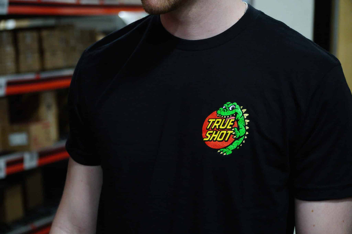 True Shot - Baby Godzilla Shirt - Black