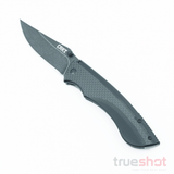 CRKT - Burnout - Black - G-10 Carbon Fiber - 8cr13MoV - 3.625"