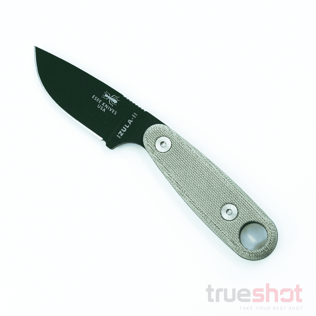 ESEE Knives -  IZULA-II-OD - OD Green Blade - Micarta Handle - 1095 - 2.8"