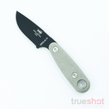 ESEE Knives - IZULA-II-B-KIT- Black Blade - Green Canvas Micarta Handle - 1095 - 2.8"