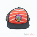 Trueshot Flat Cap Red with Cactus Patch