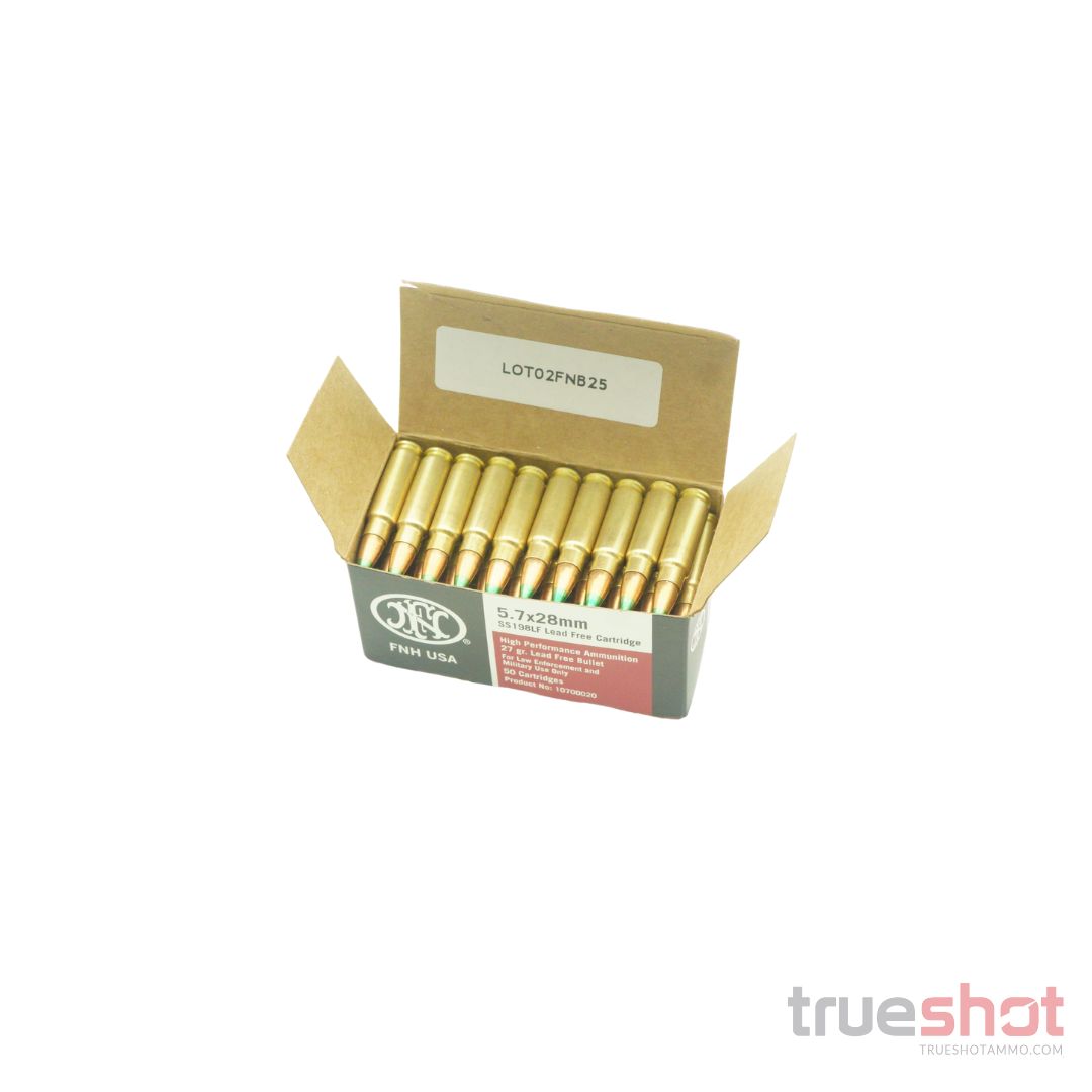 FN USA - SS198LF - 5.7x28mm - 27 Grain  - Jacketed Aluminum Core Hollow Point