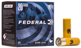 Federal - Game Load - 20 Gauge - #7.5 Shot - 2.75'' - 7/8 Oz. - 1210 FPS
