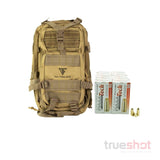 BUNDLE DEAL: Tan Full Forge Gear Backpack and 500 Rounds of Ammo