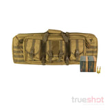 BUNDLE DEAL: Tan Full Forge Gear Torrent Double Rifle Case and 200 Rounds of Ammo