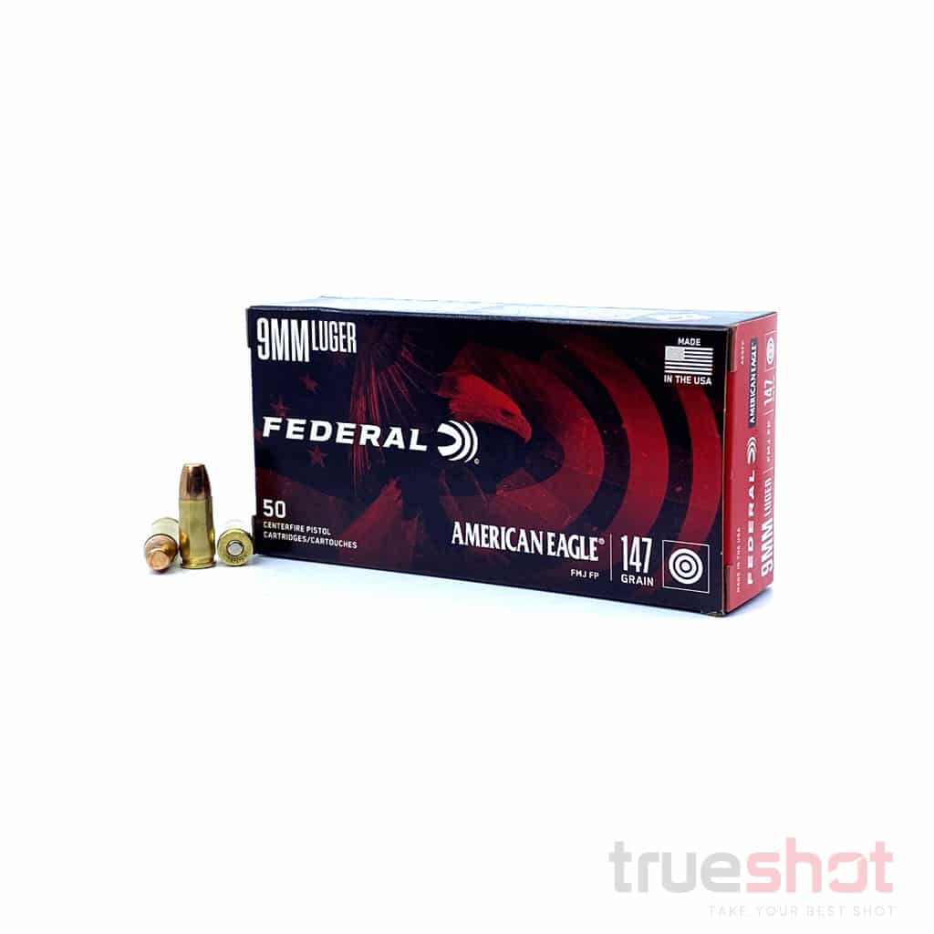 Federal American Eagle 9mm 147 Grain FMJFP