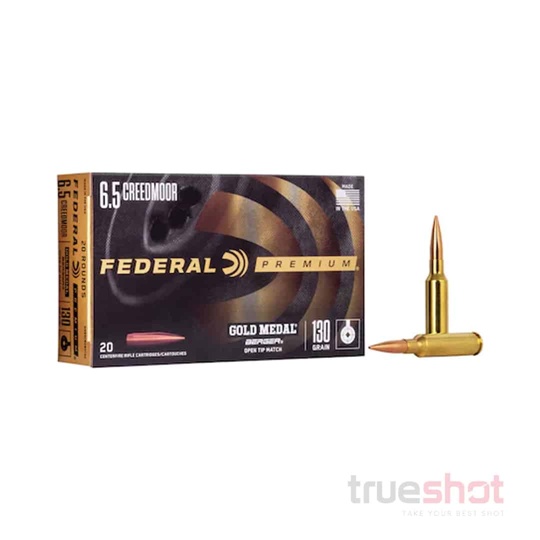 Federal Premium Gold Medal Berger 6.5 Creedmoor, 130 Grain, OTM