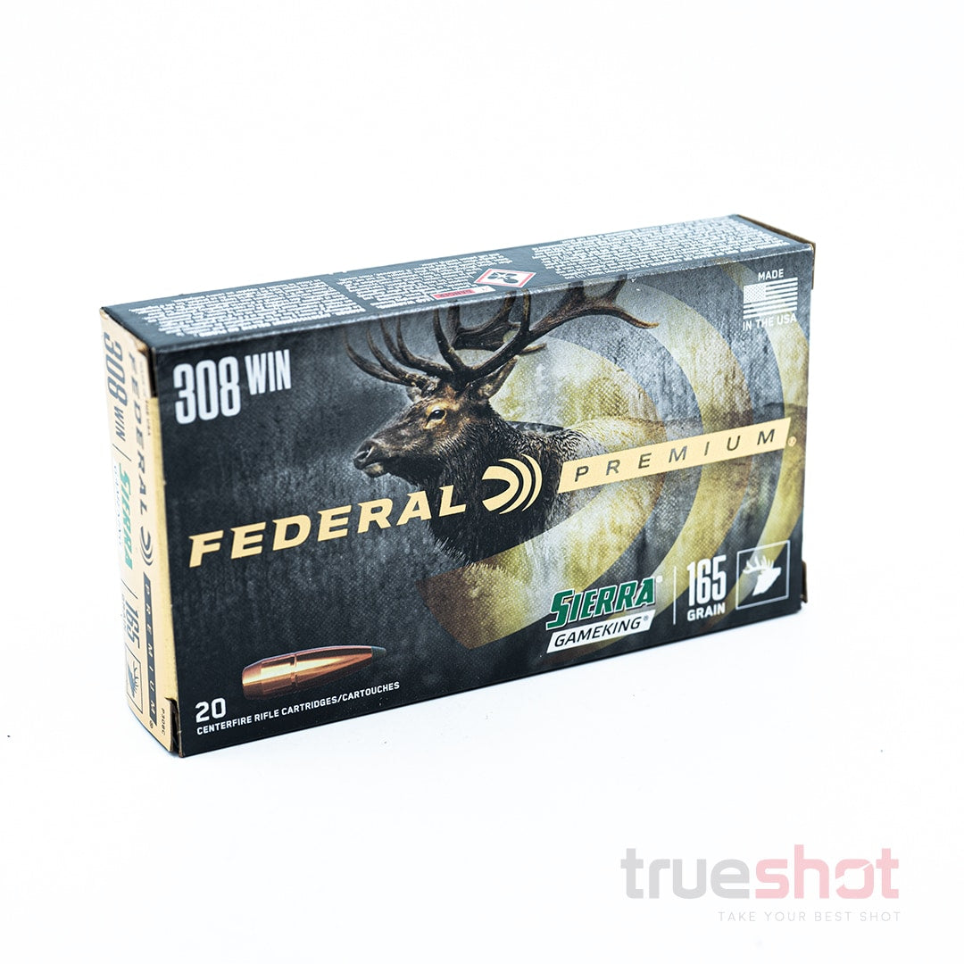 Federal Premium Sierra Gameking 308 Win, 165 Grain HPBT
