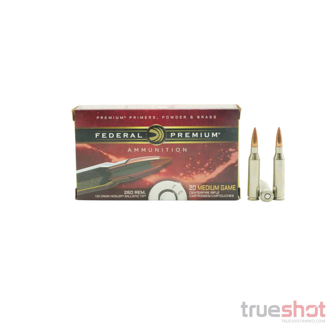 Federal - Vital Shok - 260 Rem - 120 Grain - Nosler Ballistic Tip