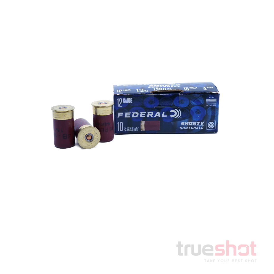 Federal - Shorty Shotshells - 12 Gauge - #4 Buck Shot - 1-3/4'' - 15 P ...